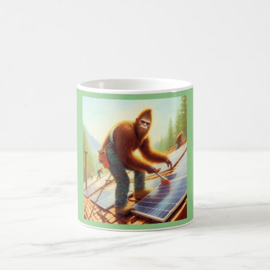 Bigfoot Installation von Solarmodulen Kaffeetasse (Mittel)