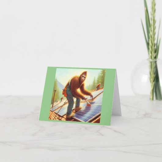 Bigfoot Installation von Solarmodulen Karte (Vorderseite)