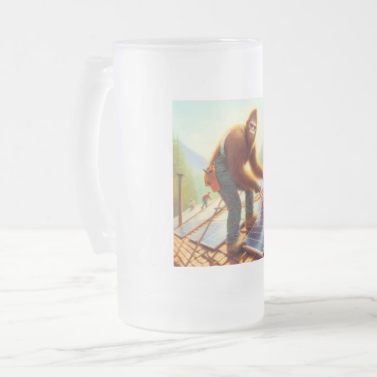 Bigfoot Installation von Solarmodulen Mattglas Bierglas (Vorderseite Links)