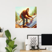 Bigfoot Installation von Solarmodulen Poster (Heimbüro)