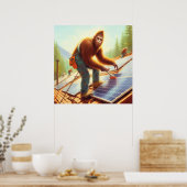 Bigfoot Installation von Solarmodulen Poster (Küche)