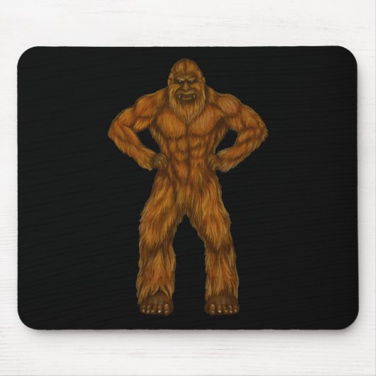 Bigfoot ist ein Body Builder - Body Builder Sasqua Mousepad (Vorne)