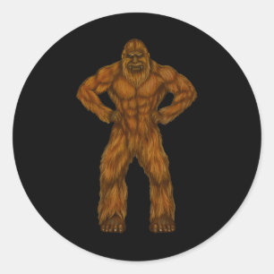 Bigfoot ist ein Body Builder - Body Builder Sasqua Runder Aufkleber