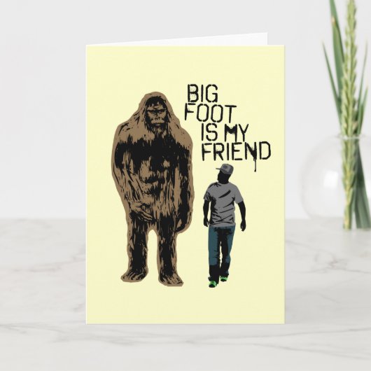 Bigfoot ist mein Freund Karte (Vorderseite)