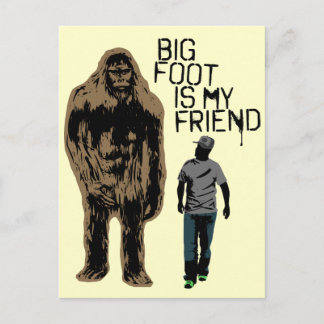 Bigfoot ist mein Freund Postkarte