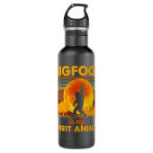 Bigfoot ist mein Geist Tierliebhaber Funny Sasquat Edelstahlflasche (Vorderseite)