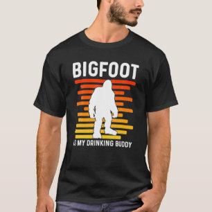 Bigfoot ist mein Trinken Buddy Retro Sasquatch T-Shirt