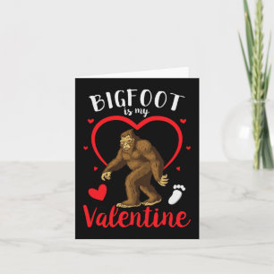 Bigfoot ist mein Valentine Pajama Bigfoot Valentin Karte