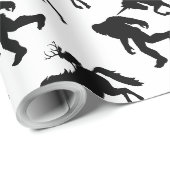 Bigfoot, Jackalope und Unicorn Geschenkpapier (Rolleneckpunkt)