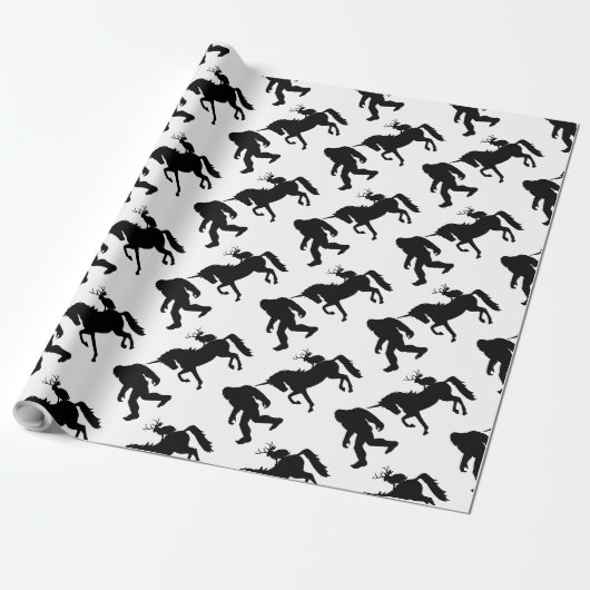 Bigfoot, Jackalope und Unicorn Geschenkpapier (Ungerollt)