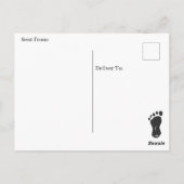 Bigfoot Just Sprichwort Hi Postkarte (Rückseite)