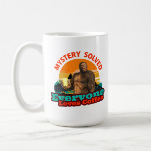 Bigfoot-Kaffee-Rätsel Gelöst Humor Kaffeetasse