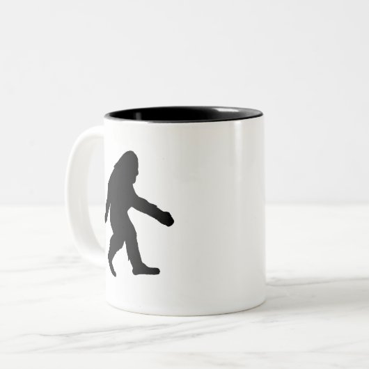 Bigfoot-Kaffee-Tasse Zweifarbige Tasse (Vorderseite Links)