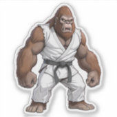 Bigfoot Karate Master Aufkleber (Vorderseite)