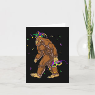 Bigfoot Karnival Sasquatch Funny Men Bo Karte