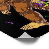 Bigfoot Karnival Sasquatch Funny Men Bo Poster (Ecke)