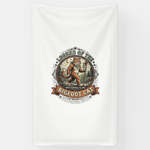 Bigfoot Katze Bigfoot Sasquatch Katze Vintage Vekt Banner