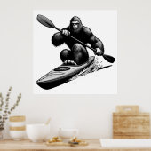 Bigfoot Kayak Poster (Küche)