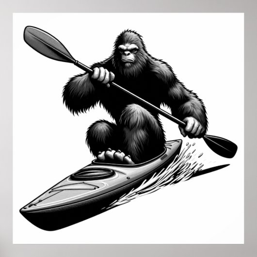 Bigfoot Kayak Poster (Vorne)