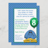 Bigfoot Kindergeburtstag Party Einladung (Vorne/Hinten)