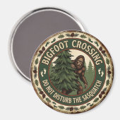 Bigfoot-Kreuzung Magnet (Vorderseite/Rückseite)