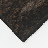 Bigfoot Lagerfeuer-Gitarrespieler Fleecedecke (Ecke)