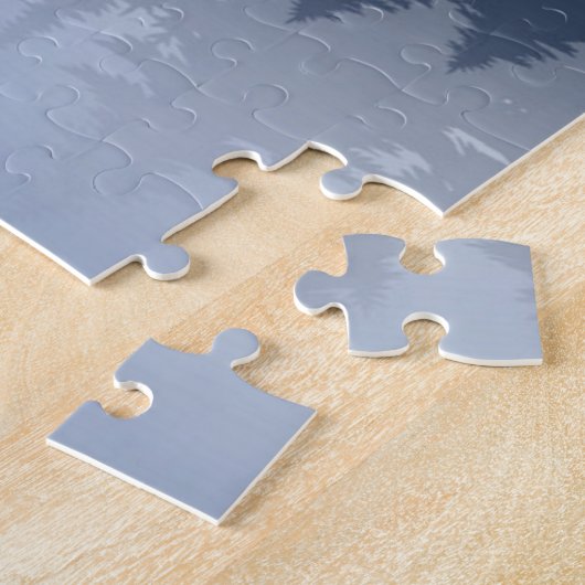 Bigfoot Lake Canoe Wilderness Pine Forest Puzzle (Seite)