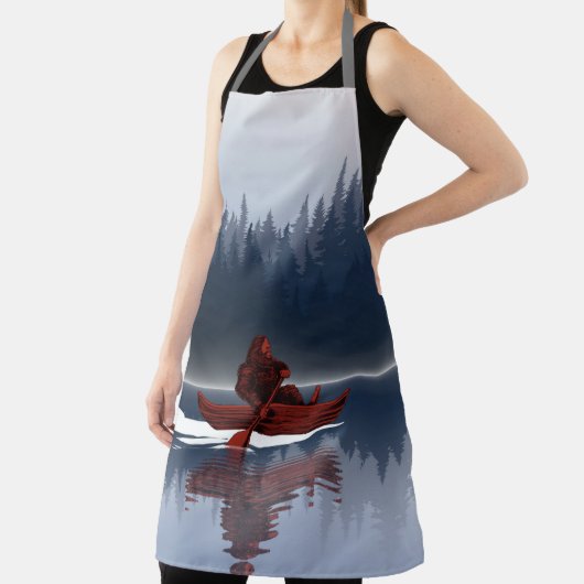 Bigfoot Lake Canoe Wilderness Pine Forest Schürze (InSitu)