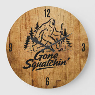 Bigfoot-Land-Uhr Große Wanduhr