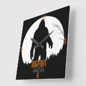 Bigfoot-Land-Uhr Quadratische Wanduhr (Winkel)