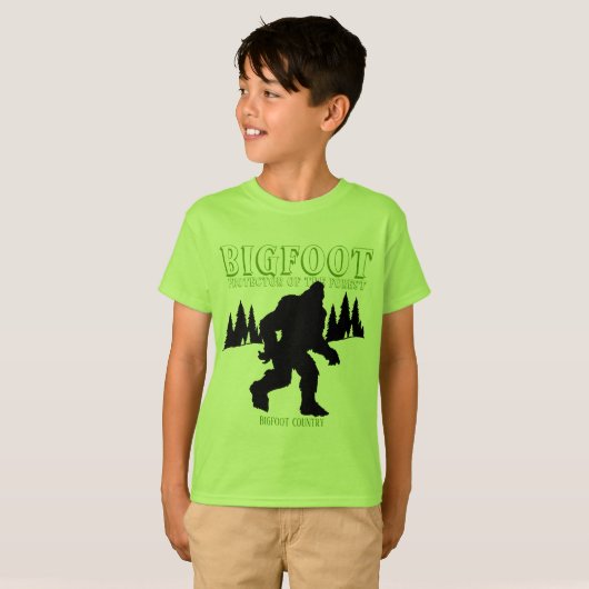 Bigfoot Landschützer des Waldes T-Shirt (Vorne ganz)