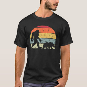 Bigfoot laufender Bär Retro Vintage Sasquatch Yeti T-Shirt