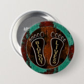 Bigfoot-Leben Button (Vorne & Hinten)