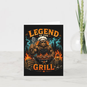 Bigfoot-Legende vom Grill lustiger BBQ-Vater Karte