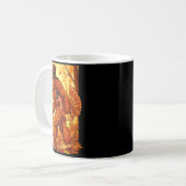 Bigfoot Lgrim Turkey Pumpkin Thanksgiving Day Funn Kaffeetasse (Vorderseite Links)