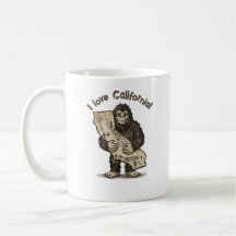 Bigfoot liebt California Tasse