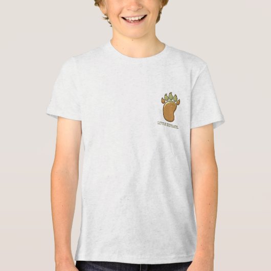 Bigfoot - Little Explorer - Kids & Toddler Tri-Blend Shirt (Vorderseite)