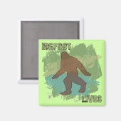 Bigfoot Lives Magnet (Vorderseite/Rückseite)