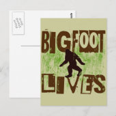 Bigfoot Lives Postkarte (Vorne/Hinten)