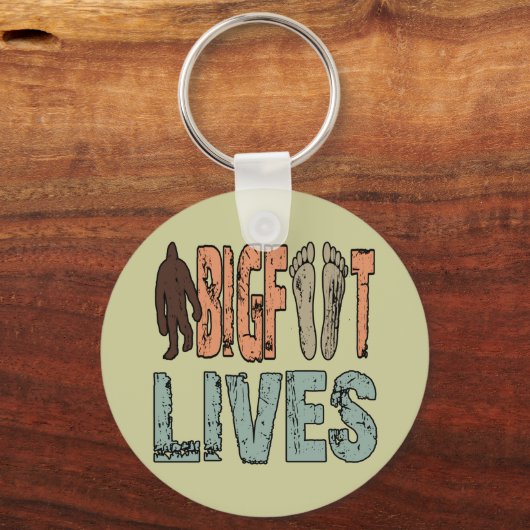 Bigfoot Lives Schlüsselanhänger (Vorderseite)