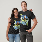 Bigfoot Loch Ness Fischen T-Shirt (Unisex)