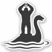 Bigfoot Loch Ness Monster Aufkleber (Vorderseite)
