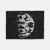 Bigfoot Loch Ness Monster Mothman And Aliens Funny Fleecedecke (Vorderseite (Horizontal))