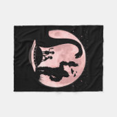 Bigfoot Loch Ness Monster Sasquatch Cat Ufo Funny Fleecedecke (Vorderseite (Horizontal))