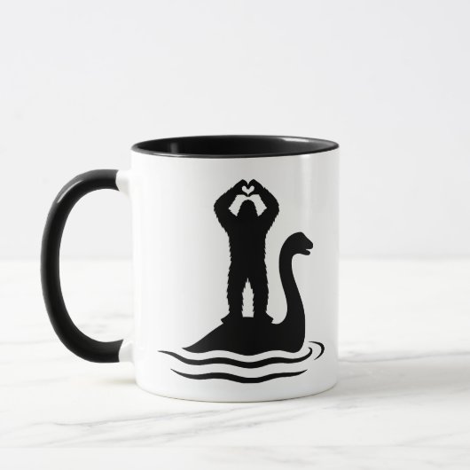 Bigfoot Loch Ness Monster Tasse (Links)
