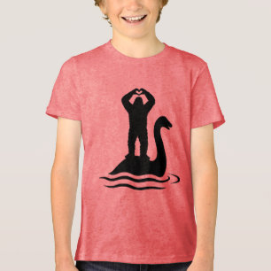 Bigfoot Loch Ness Monster Tri-Blend Shirt