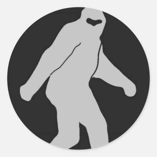 Bigfoot Logo dunkel Runder Aufkleber (Vorderseite)