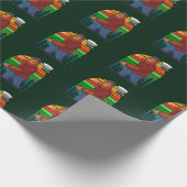 Bigfoot Lumberjack mit Ax Sasquatch Forester Fun Geschenkpapier (Ecke)