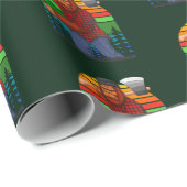 Bigfoot Lumberjack mit Ax Sasquatch Forester Fun Geschenkpapier (Rolleneckpunkt)