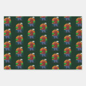 Bigfoot Lumberjack mit Ax Sasquatch Forester Fun Geschenkpapier Set (Vorderseite)